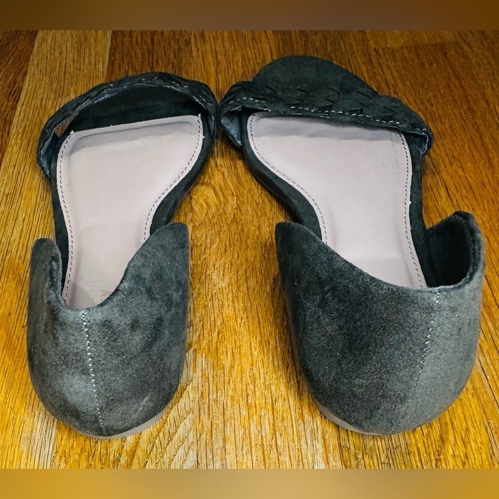 Old Navy Braided D’Orsay Flats | Size 9 | Dark Olive Green - Picture 8 of 9